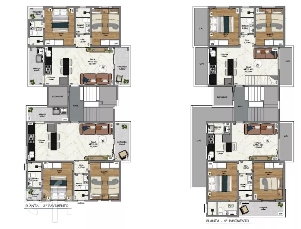 Apartamento à venda com 2 quartos, 51m² - Foto 2