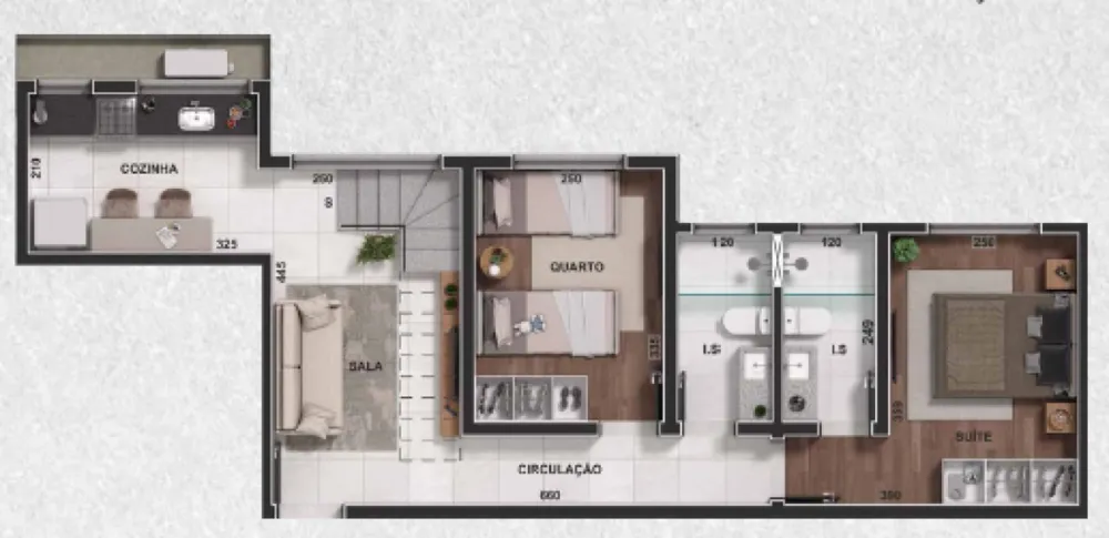 Cobertura, 2 quartos, 82 m² - Foto 2
