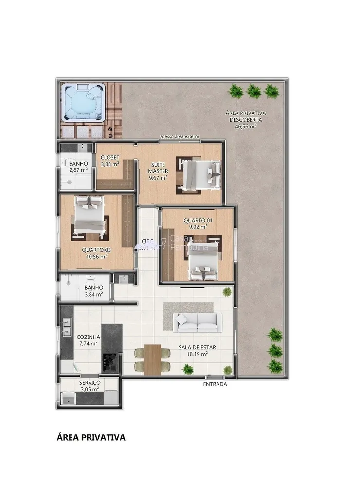 Apartamento, 3 quartos, 86 m² - Foto 4