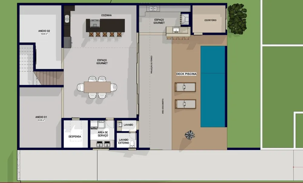 Casa, 3 quartos, 1000 m² - Foto 8