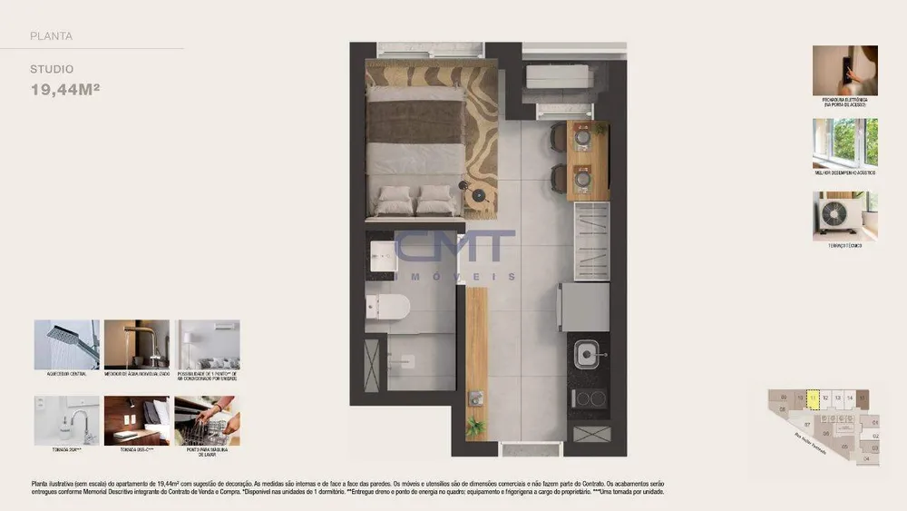 Apartamento, 1 quarto, 37 m² - Foto 7