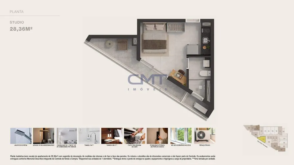 Apartamento, 1 quarto, 37 m² - Foto 12