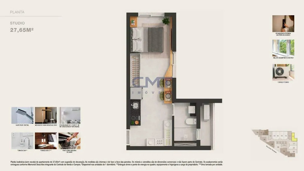 Apartamento, 1 quarto, 37 m² - Foto 14