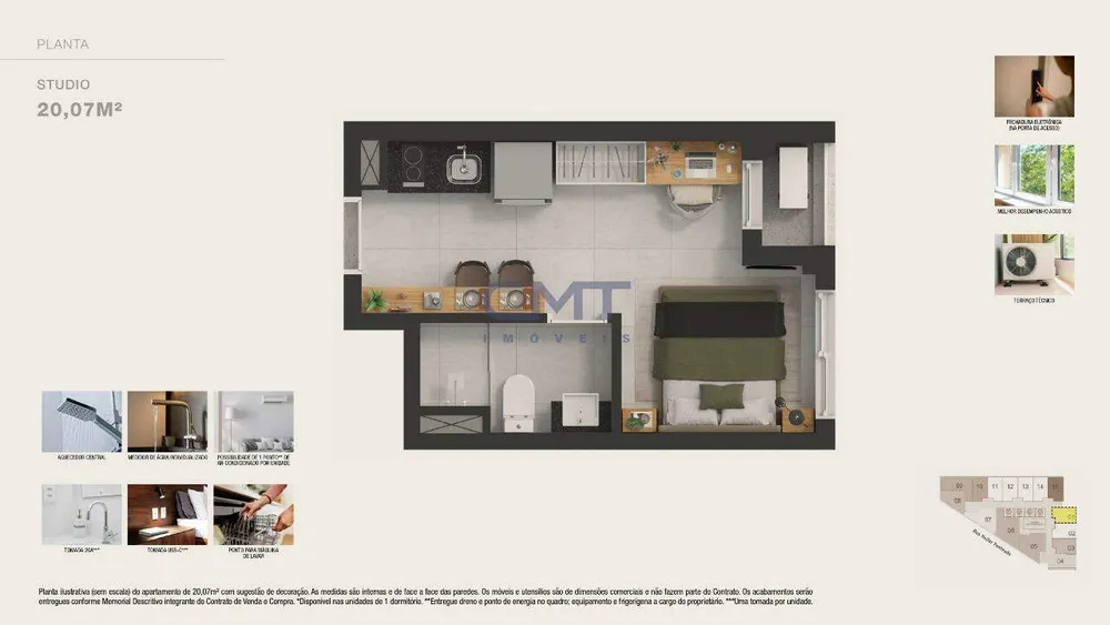 Apartamento, 1 quarto, 37 m² - Foto 8
