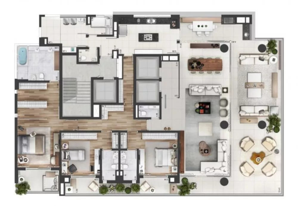 Apartamento à venda com 4 quartos, 323m² - Foto 7