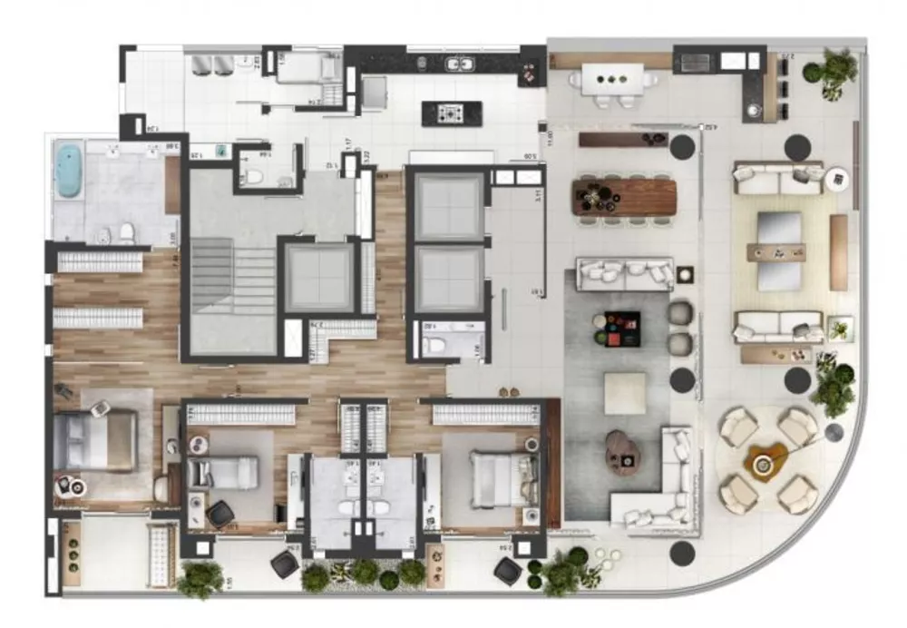 Apartamento à venda com 4 quartos, 323m² - Foto 9