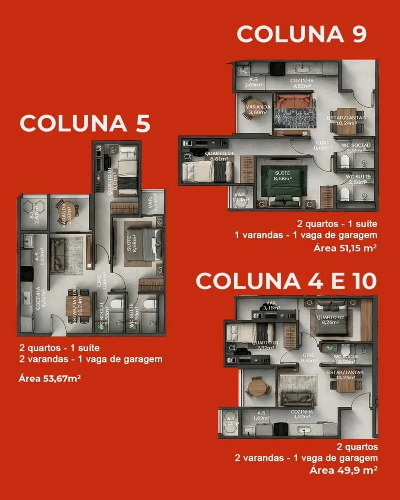 Apartamento, 2 quartos, 49 m² - Foto 6