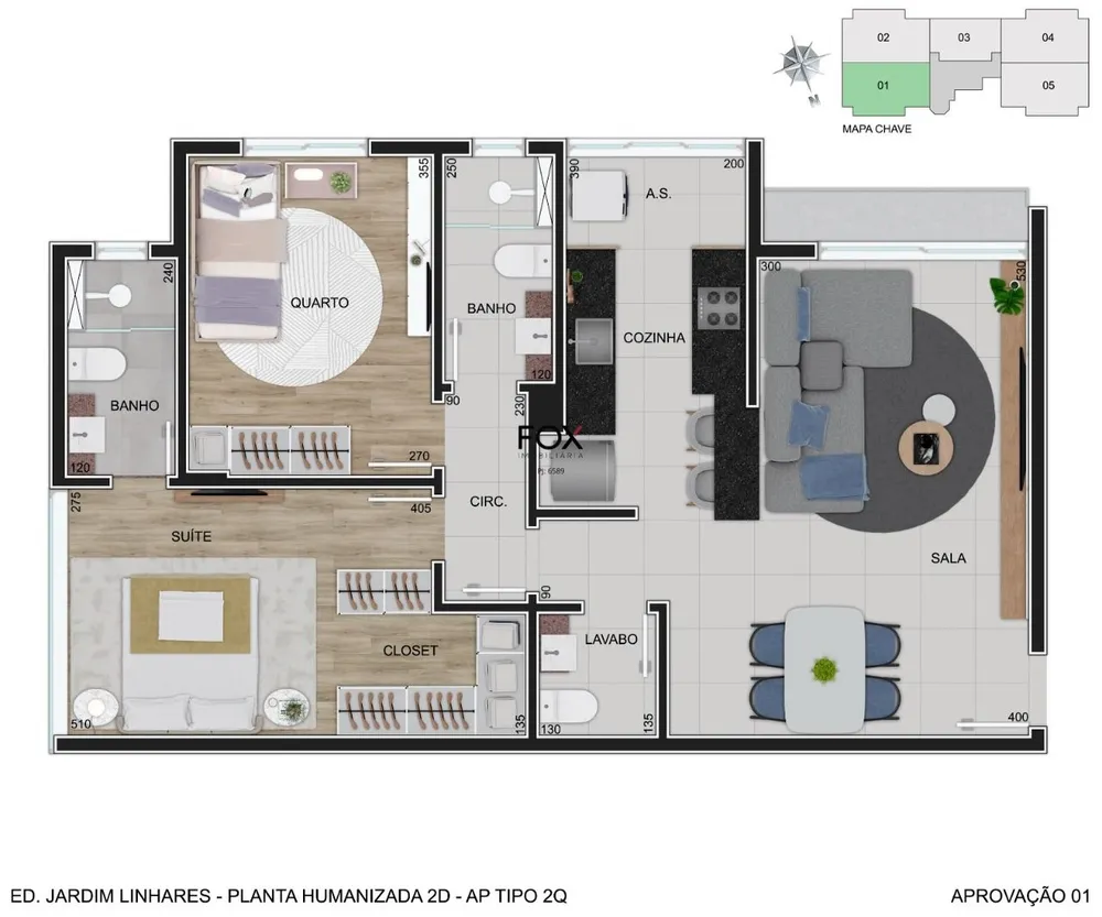 Cobertura, 2 quartos, 132 m² - Foto 6