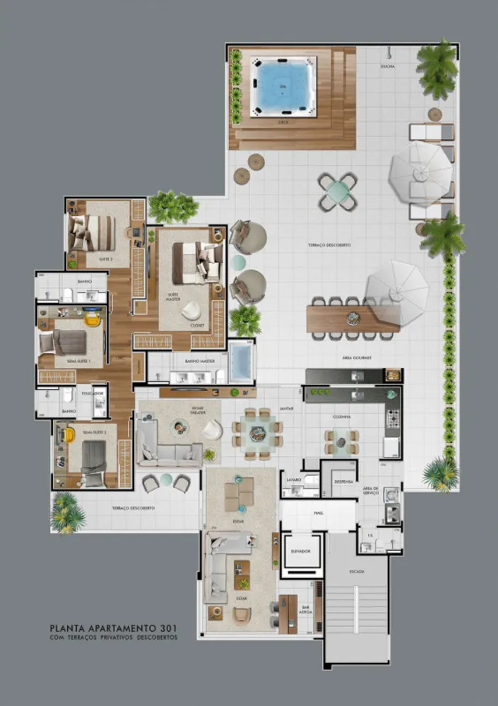 Apartamento, 4 quartos, 316 m² - Foto 3