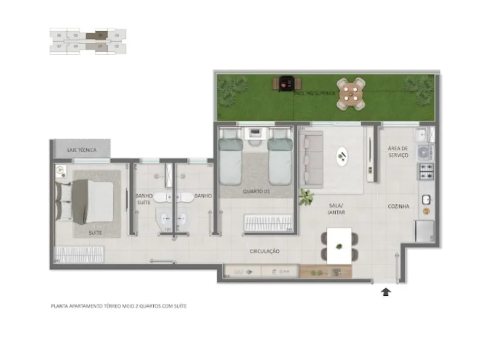 Apartamento, 2 quartos, 71 m² - Foto 1
