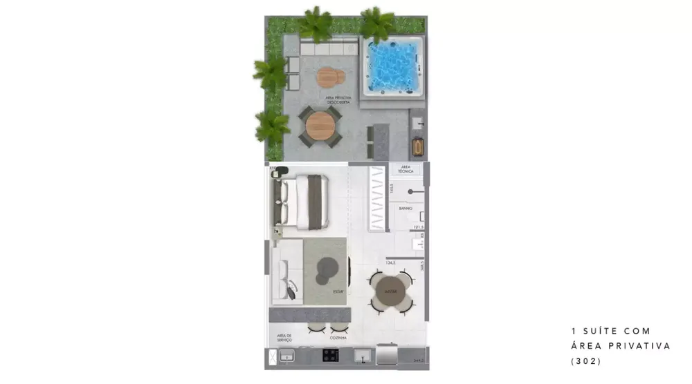Apartamento, 1 quarto, 40 m² - Foto 10