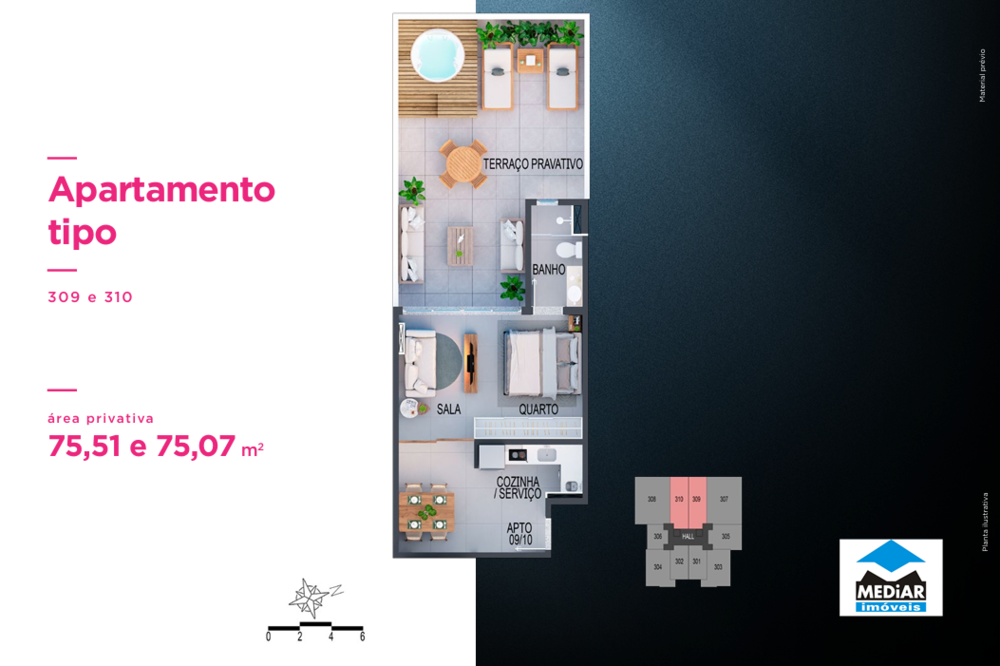 Apartamento à venda com 2 quartos, 85m² - Foto 8