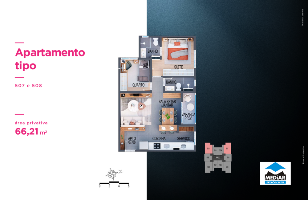 Apartamento à venda com 2 quartos, 85m² - Foto 17