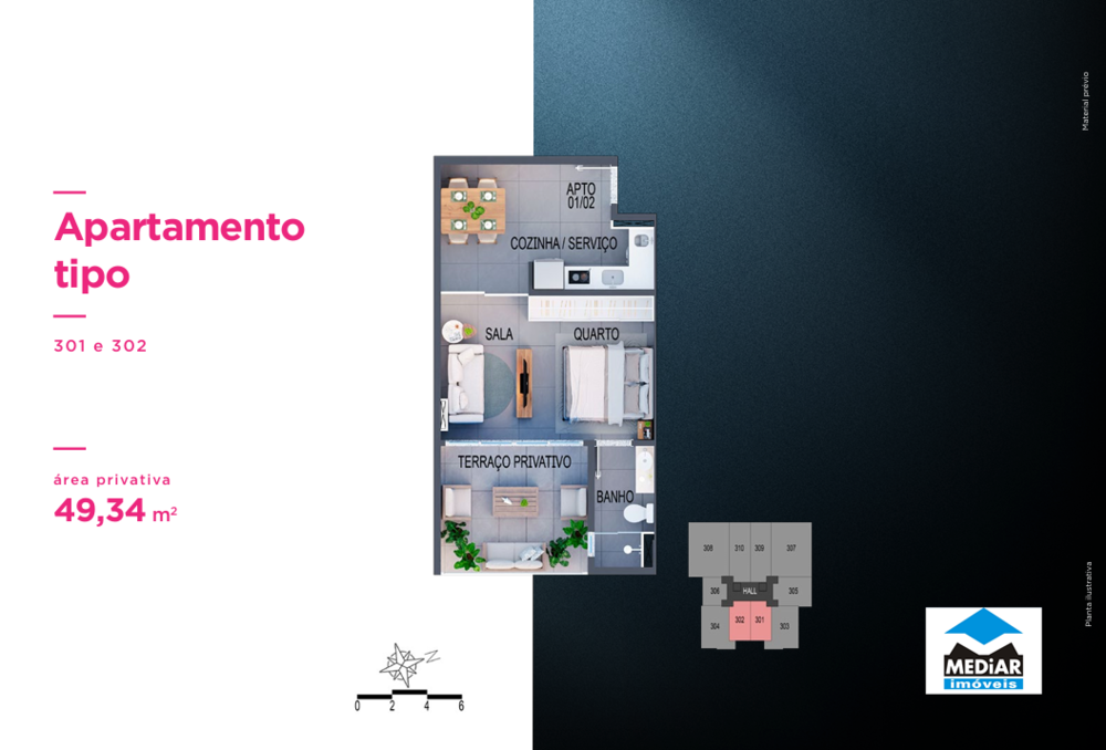 Apartamento à venda com 2 quartos, 85m² - Foto 4