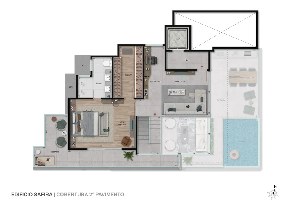 Cobertura, 3 quartos, 202 m² - Foto 3