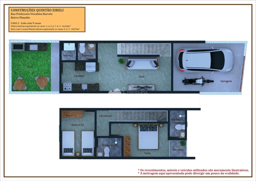 Casa, 2 quartos, 90 m² - Foto 2
