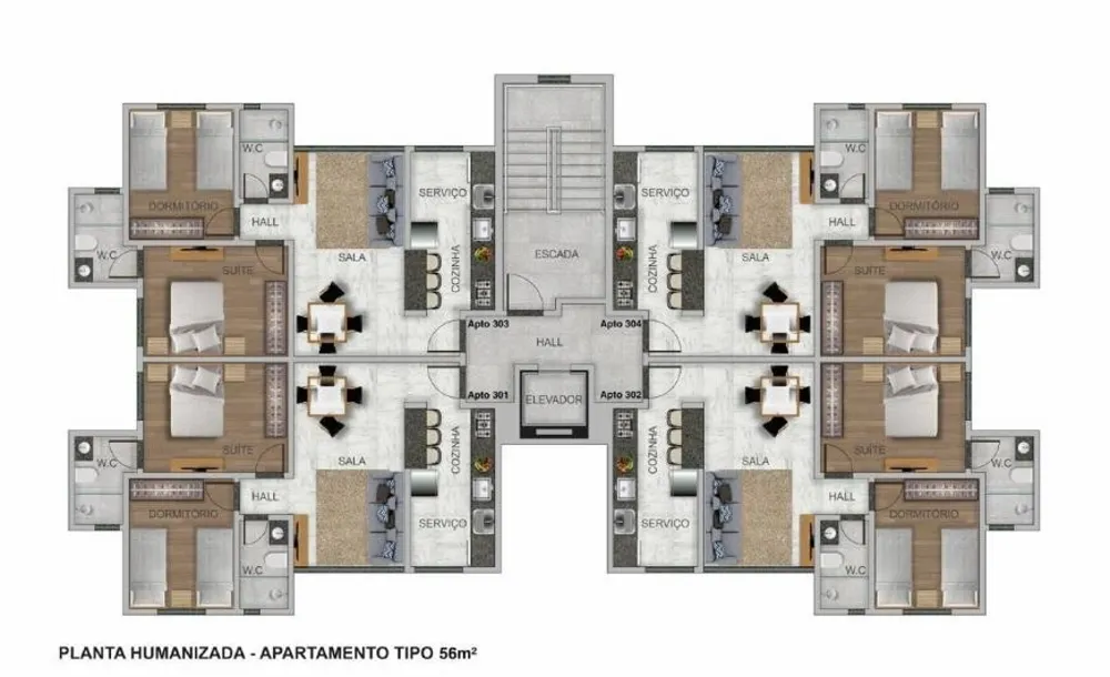 Apartamento, 2 quartos, 118 m² - Foto 3