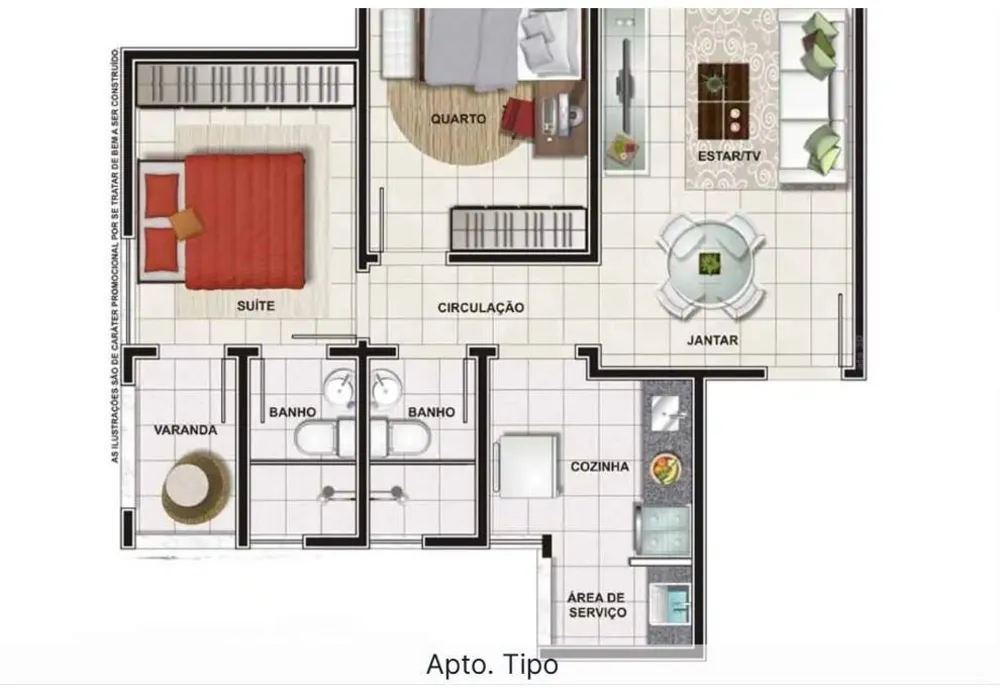 Cobertura, 2 quartos, 102 m² - Foto 9