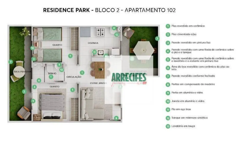 Apartamento, 2 quartos, 44 m² - Foto 7