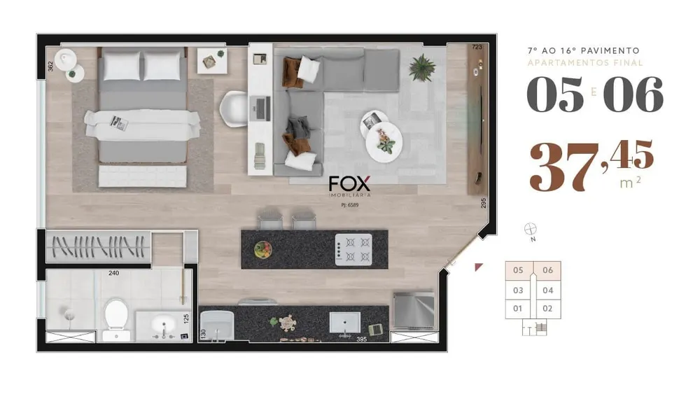 Apartamento, 1 quarto, 40 m² - Foto 10