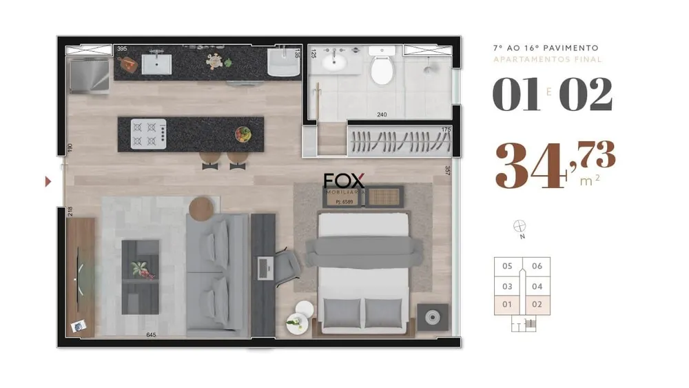Apartamento, 1 quarto, 40 m² - Foto 5