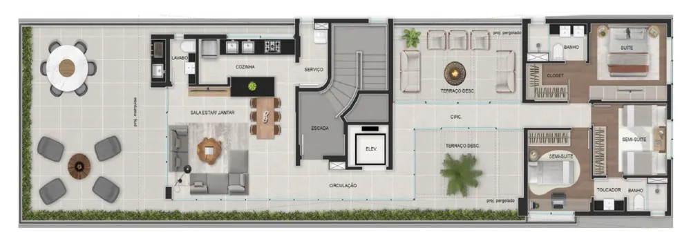 Cobertura, 3 quartos, 207 m² - Foto 19