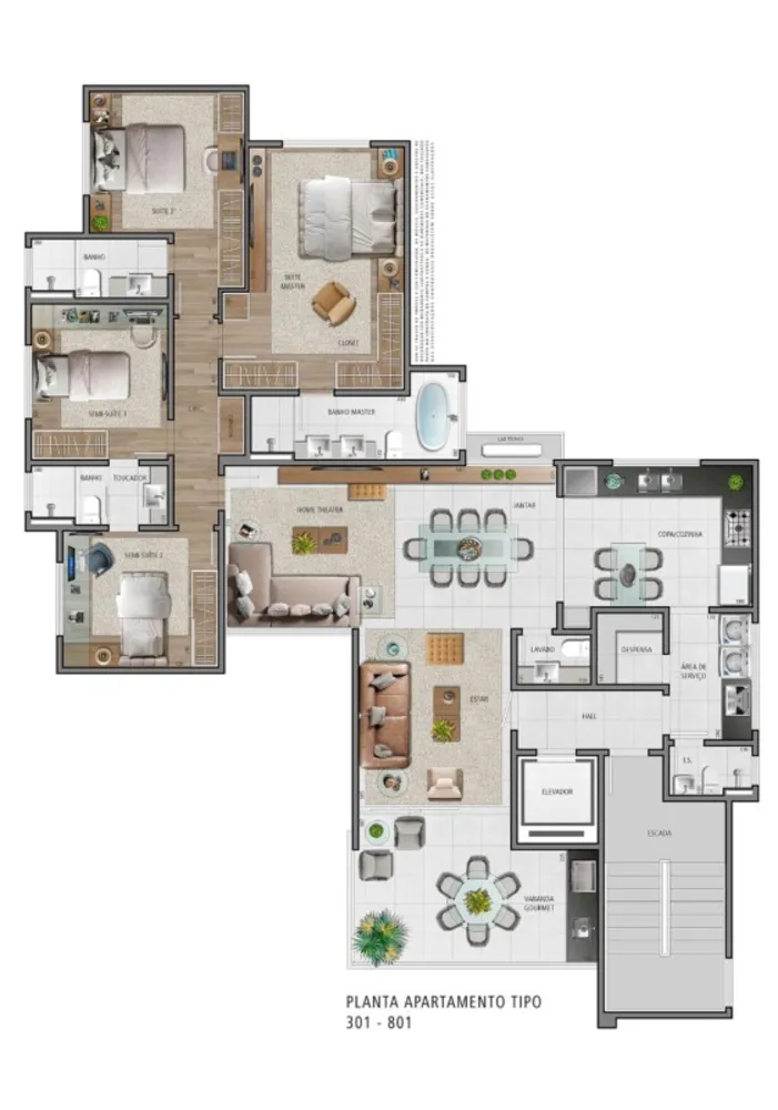 Apartamento, 4 quartos, 156 m² - Foto 12