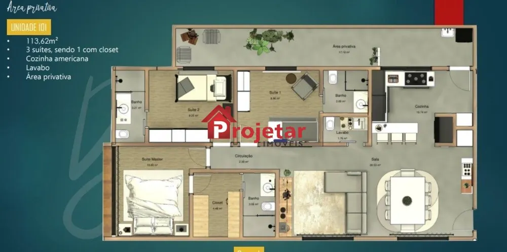 Apartamento, 3 quartos, 189 m² - Foto 6