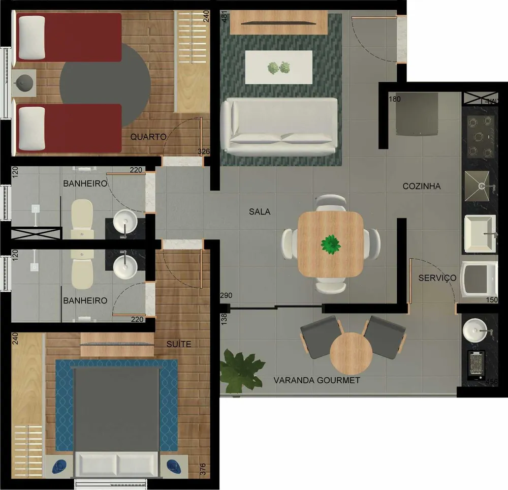 Apartamento, 2 quartos, 53 m² - Foto 24