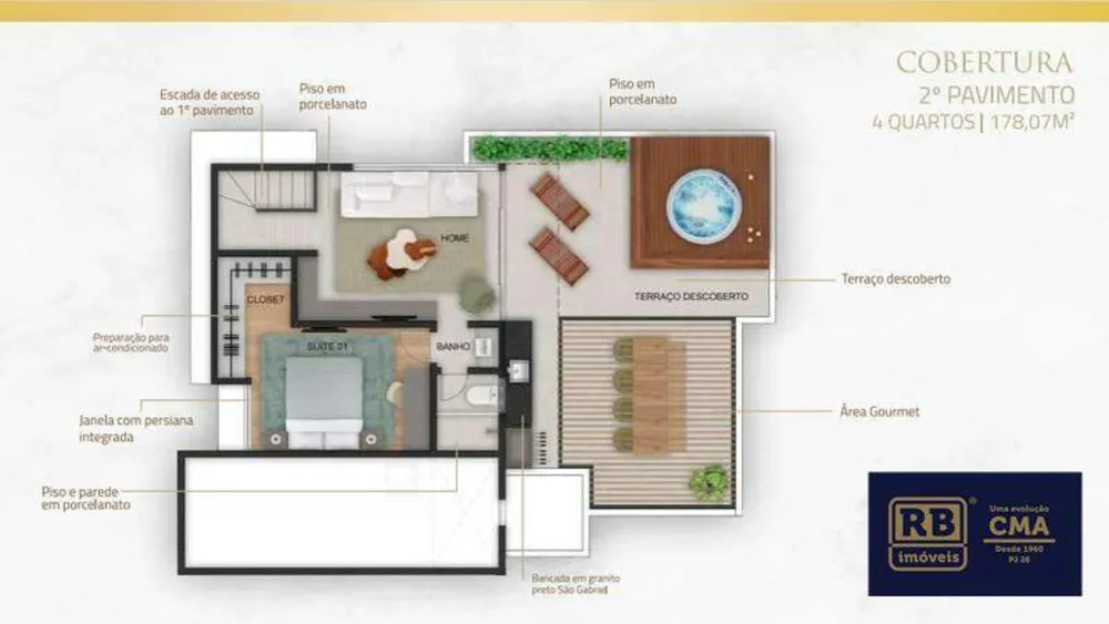 Cobertura, 4 quartos, 17807 m² - Foto 13