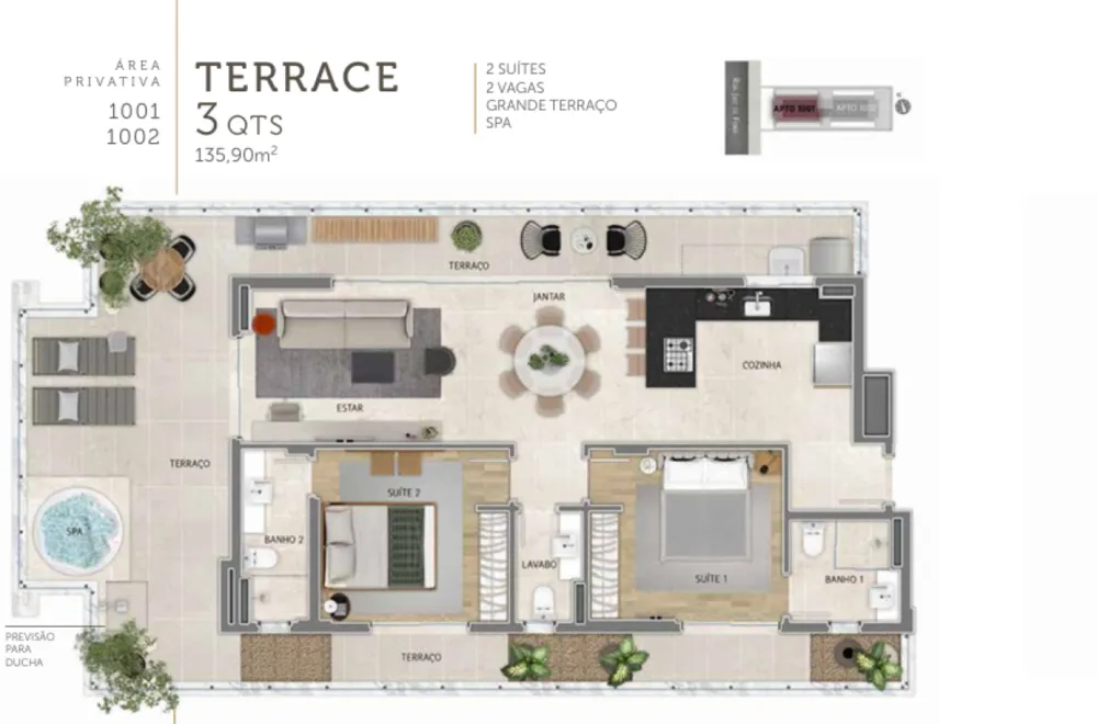 Apartamento, 2 quartos, 76 m² - Foto 1