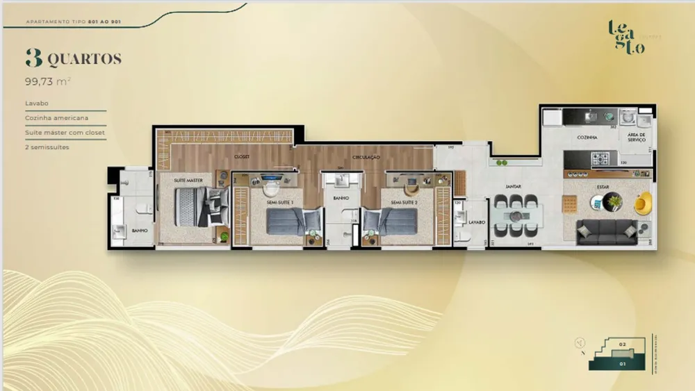Apartamento, 3 quartos, 86 m² - Foto 12