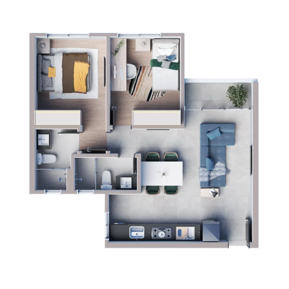 Apartamento, 2 quartos, 77 m² - Foto 11