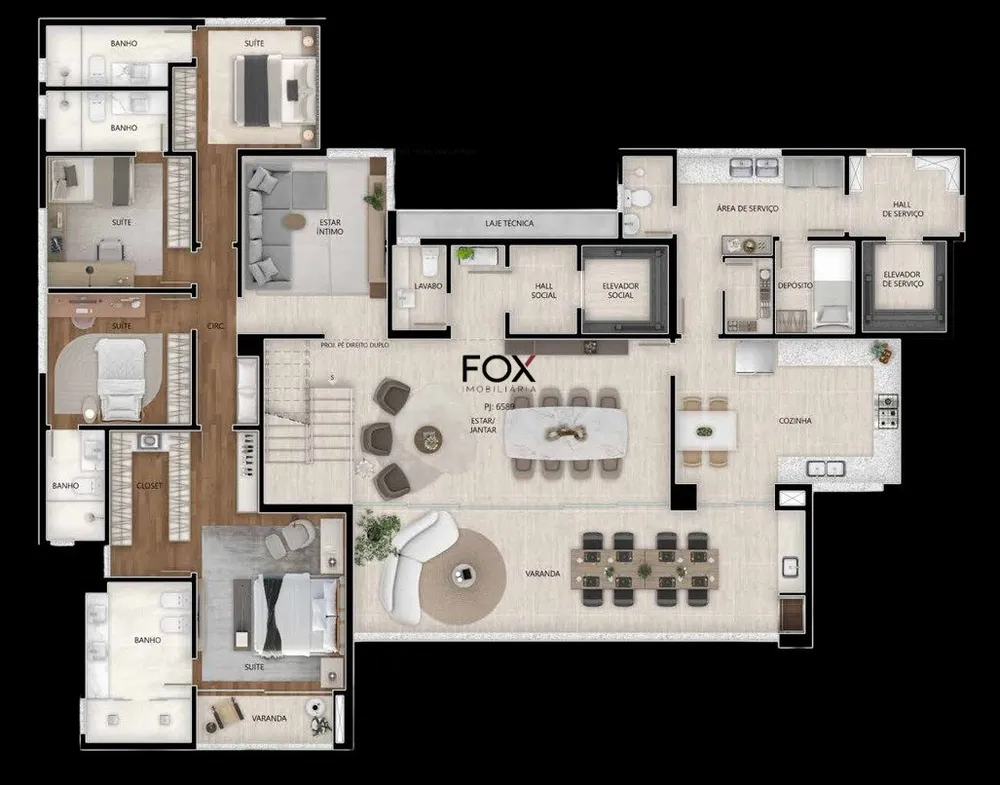 Cobertura, 4 quartos, 468 m² - Foto 4
