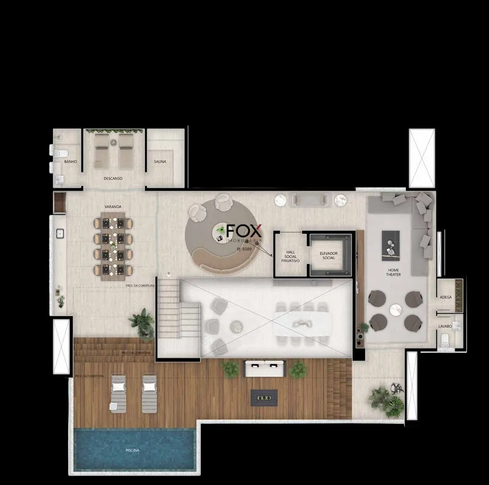Cobertura, 4 quartos, 468 m² - Foto 4