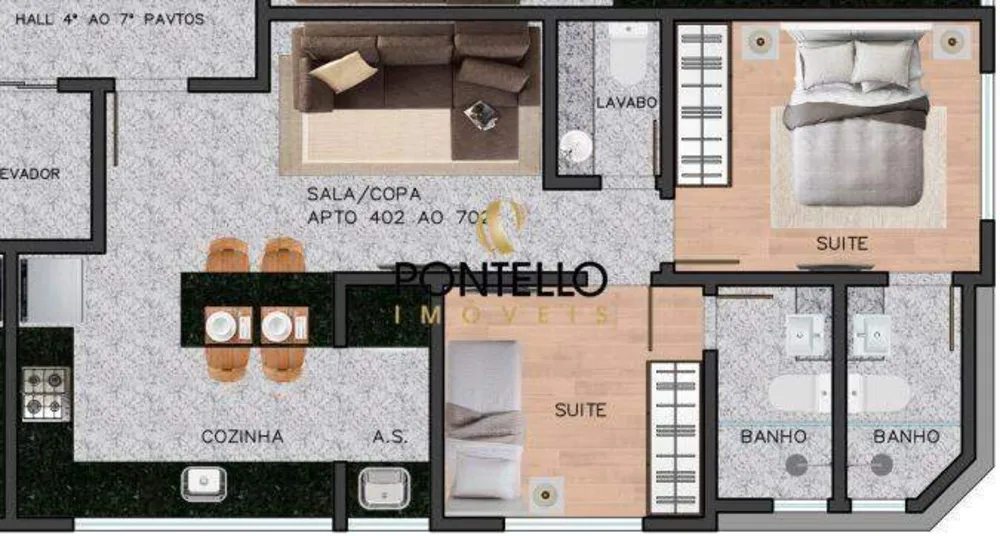 Apartamento, 2 quartos, 53 m² - Foto 20