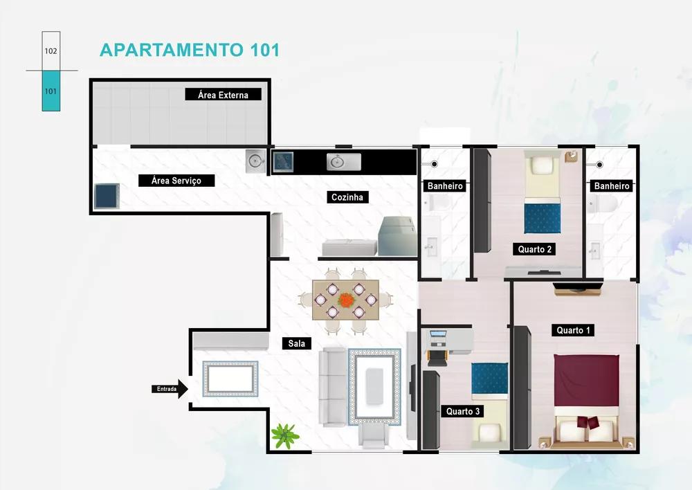 Apartamento à venda com 3 quartos, 85m² - Foto 5