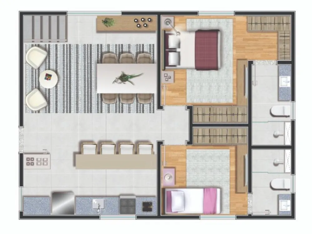 Apartamento, 2 quartos, 60 m² - Foto 4