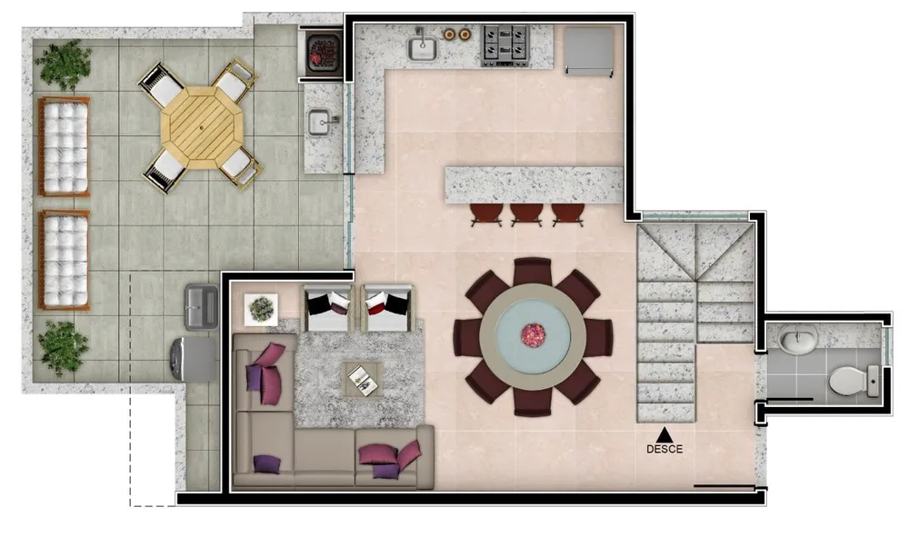 Apartamento, 2 quartos, 52 m² - Foto 4