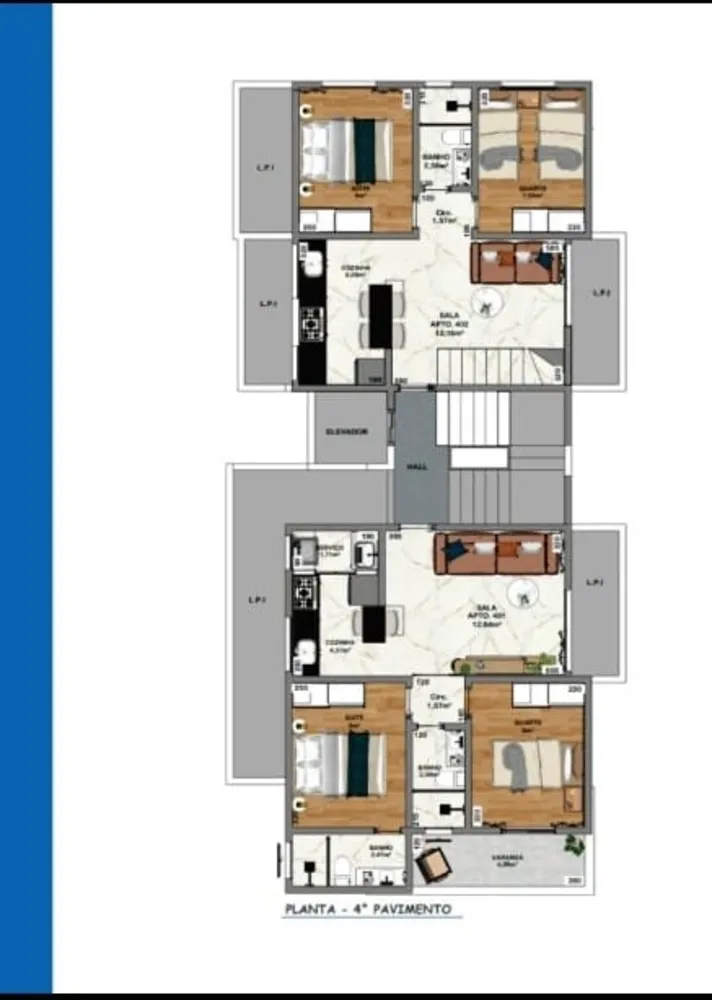 Apartamento, 2 quartos, 53 m² - Foto 7