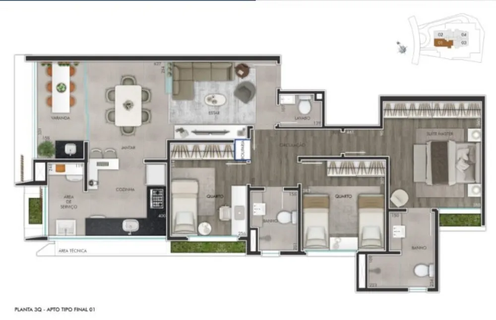 Apartamento, 3 quartos, 95 m² - Foto 6