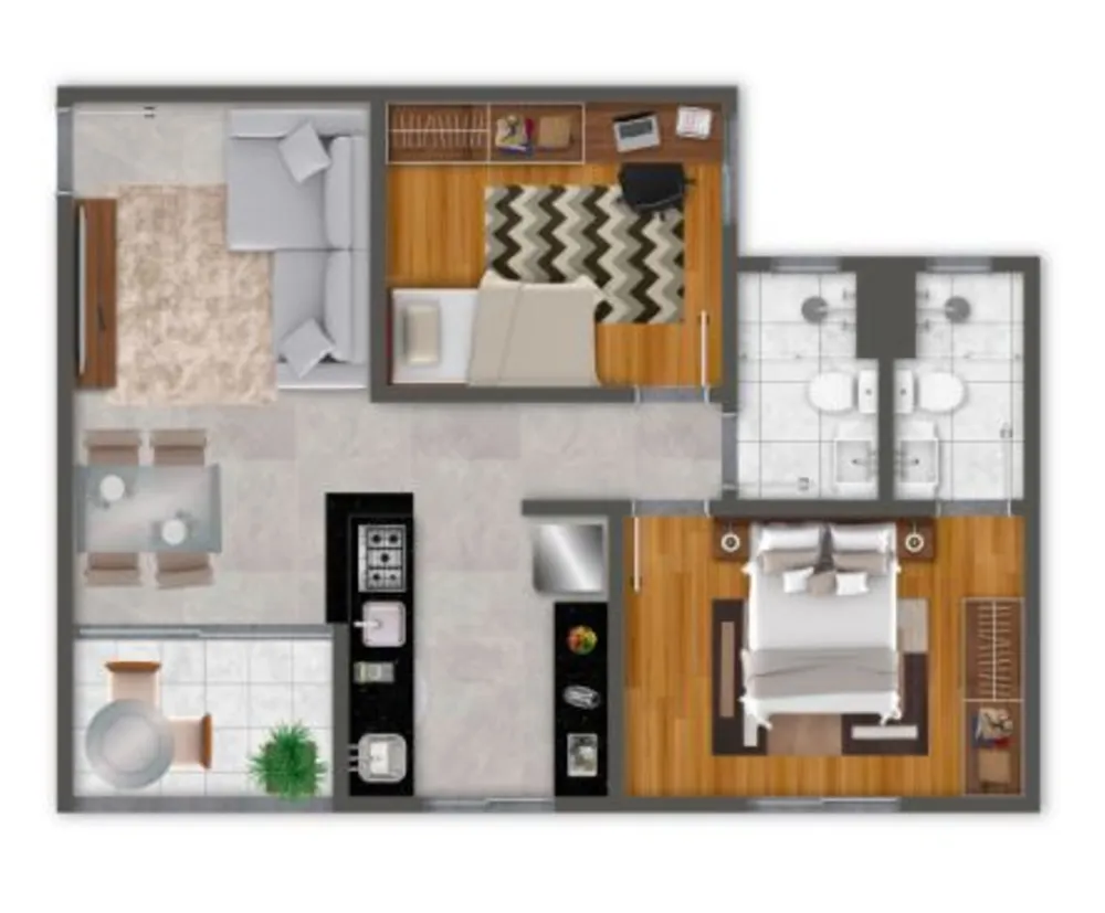 Apartamento, 2 quartos, 56 m² - Foto 5