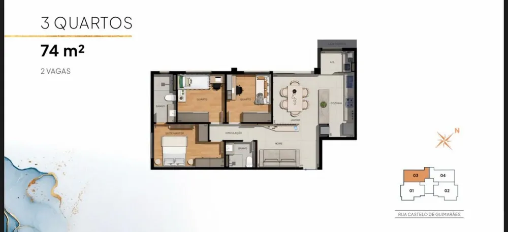 Apartamento, 3 quartos, 75 m² - Foto 20