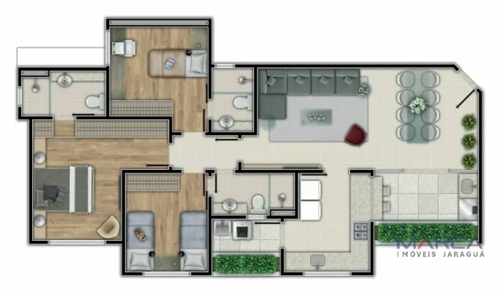 Apartamento, 3 quartos, 95 m² - Foto 6