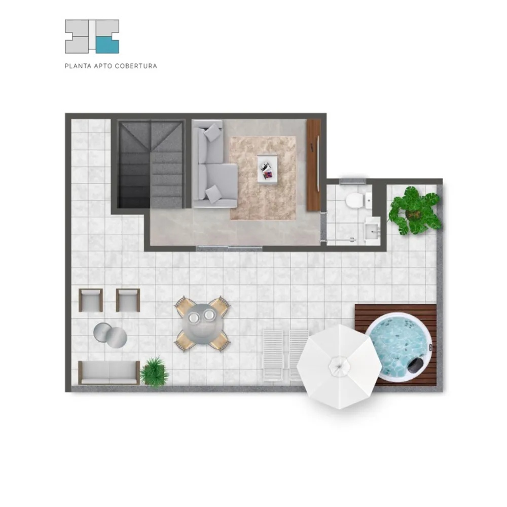 Cobertura, 2 quartos, 75 m² - Foto 2
