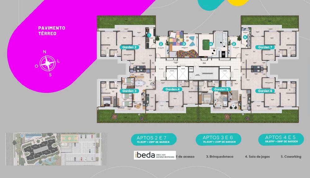 Apartamento à venda com 3 quartos, 70m² - Foto 4