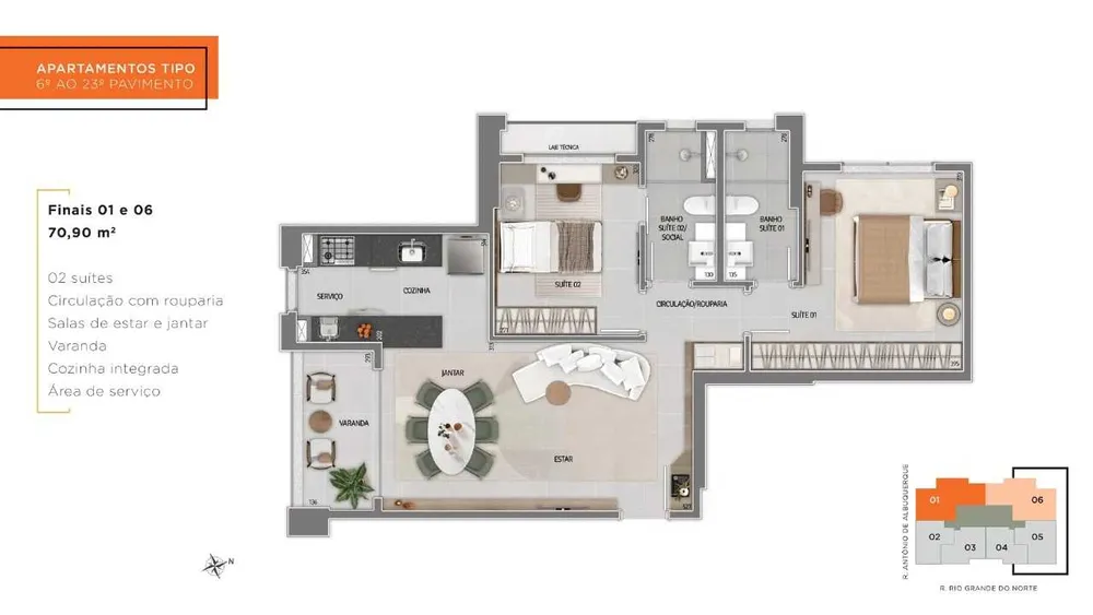 Apartamento, 1 quarto, 48 m² - Foto 10