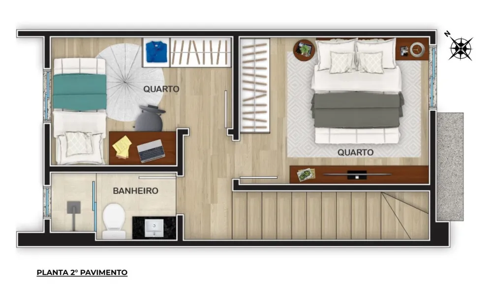 Casa de Condomínio, 2 quartos - Foto 7