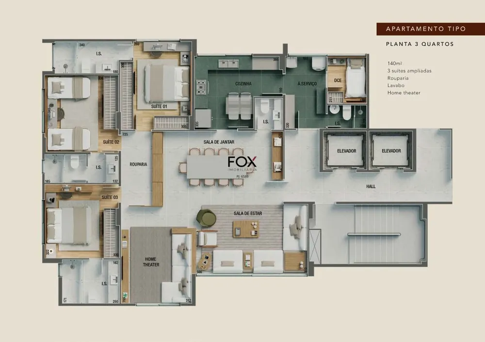 Apartamento, 4 quartos, 140 m² - Foto 19