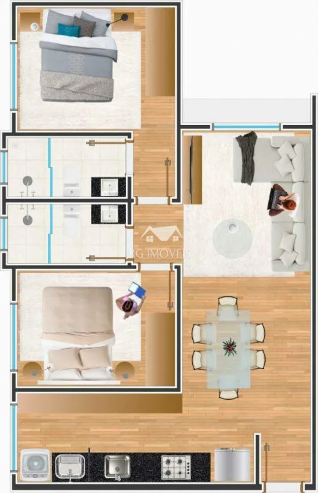 Apartamento, 2 quartos, 55 m² - Foto 5